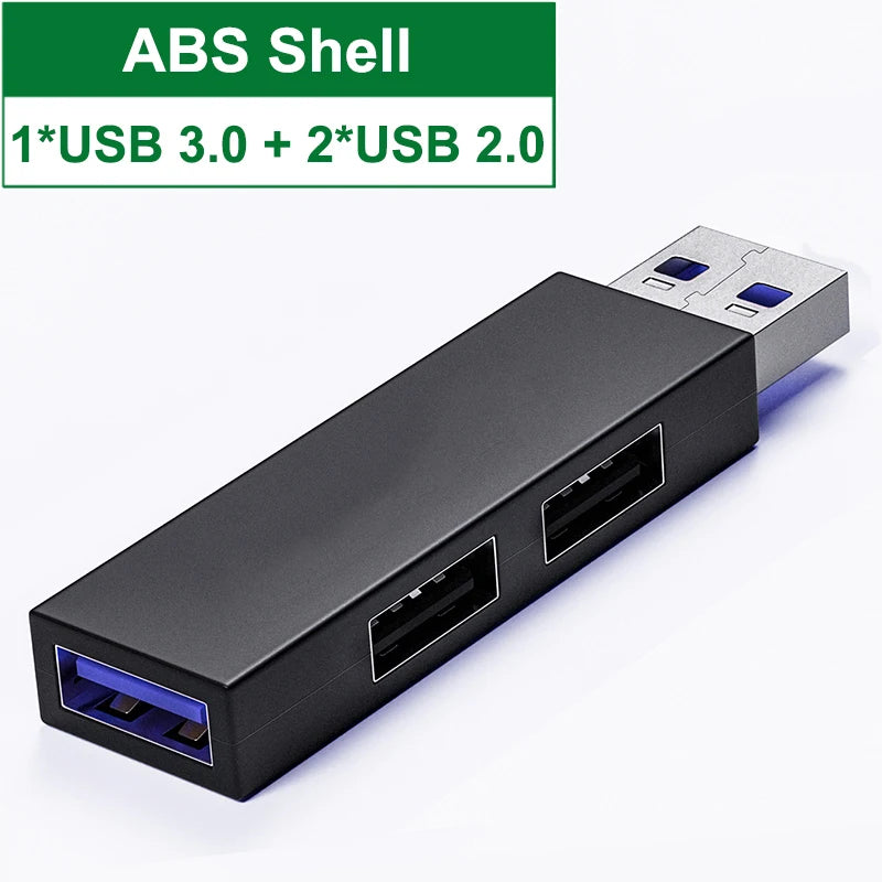 Hub Usb Splitter One 3.0 And Two 2.0 Fast Speed Adapter Multi Usb 3 Port Extensor For Macbook Laptop Pc Computer Accessories