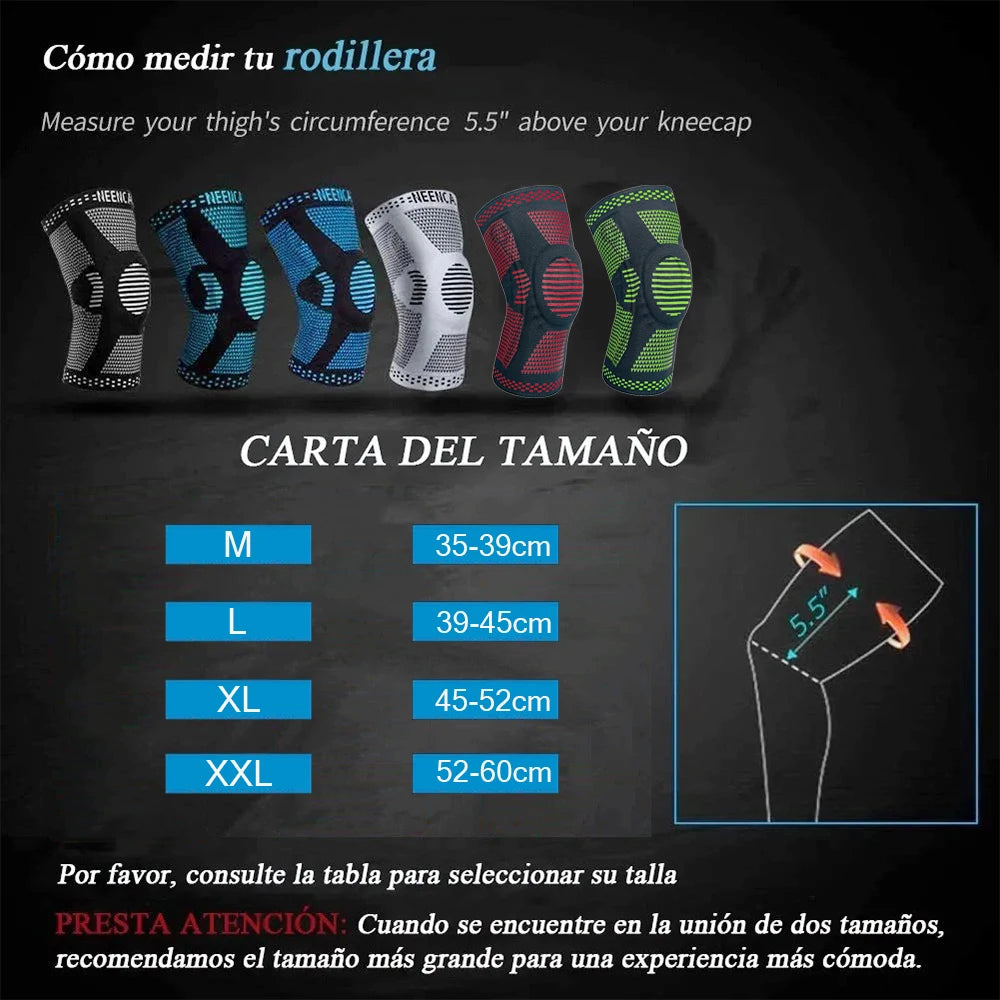 Patellar Meniscus Knee Brace Silicone Stabilizer Compression Support Running Basketball Gym Training Protective Sport Strap