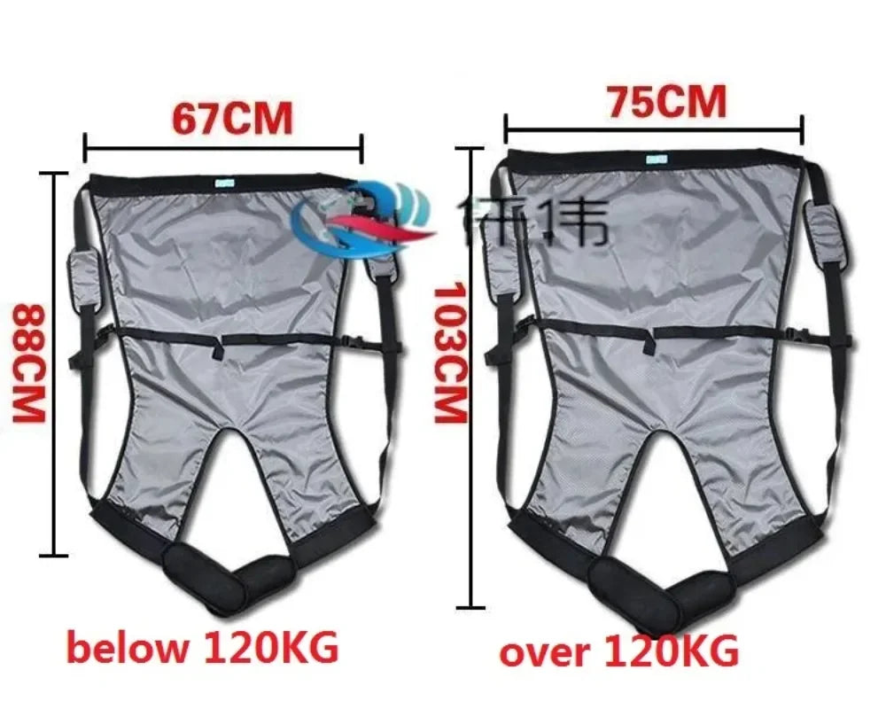 Patient Lift Sling One-Person Transfer Assist Belt,for Elderly/Disabled Up/Down Stairs to Bed,Wheelchair Transferring Belt