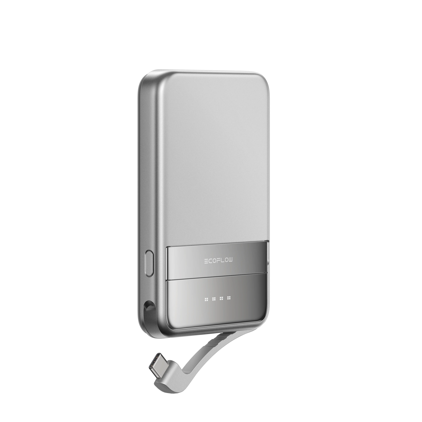 ECOFLOW Rapid Power Bank Wireless 5000mAh, Qi2 Certified Ultra-Fast Magnetic Portable Charger with Stand & Built-in USB-C Cables