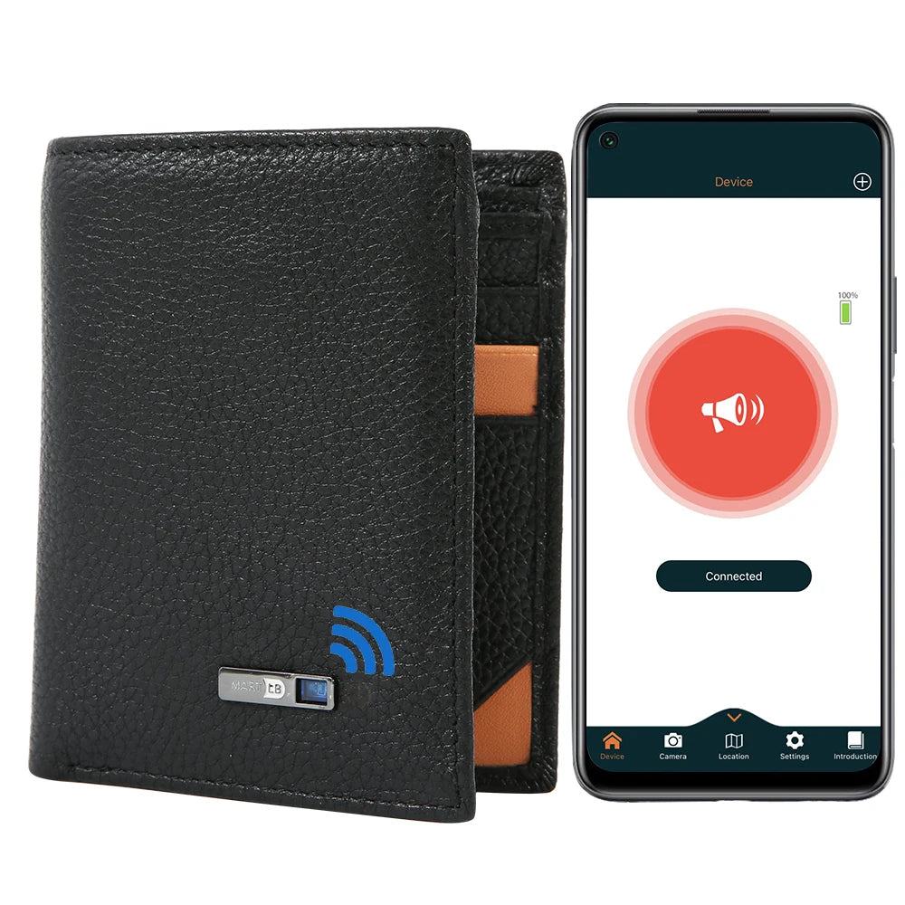 Trackable GPS Wallet For Men Tile Wallet Tracker Andriod And IOS Founder Men Fathers Day Gift New Gadget Gift Men Card Wallet