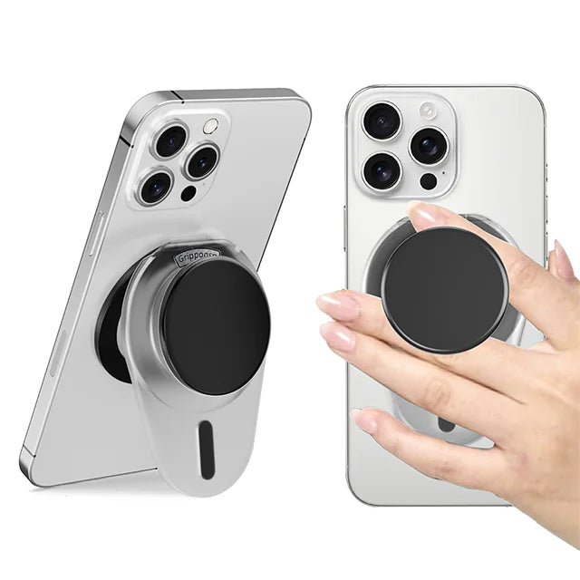 Grippopso Universal for MagSafe Phone Grip Socket New Adjustable Stand with 3000G Soft Silicone Magnetic Grip for iPhone Accesso