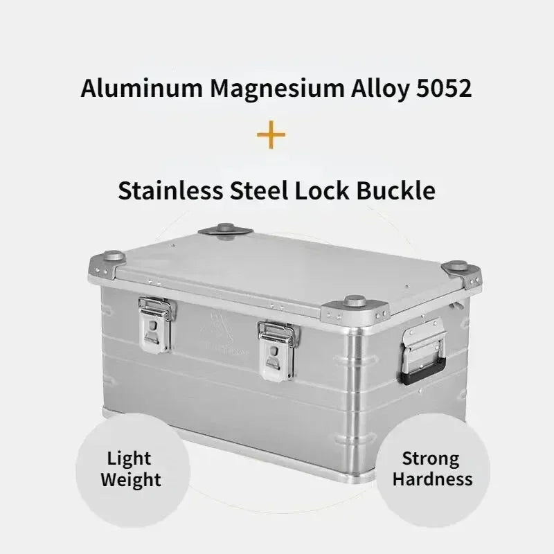 Mountainhiker 30-80L Camping Picnic Travel Aluminum Alloy Large Capacity Box Accessories Bag Hiking Outdoor Storage 4 Colors