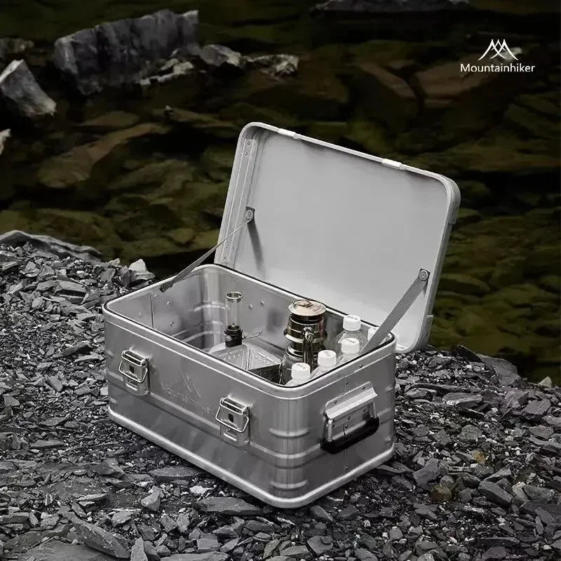 Mountainhiker 30-80L Camping Picnic Travel Aluminum Alloy Large Capacity Box Accessories Bag Hiking Outdoor Storage 4 Colors