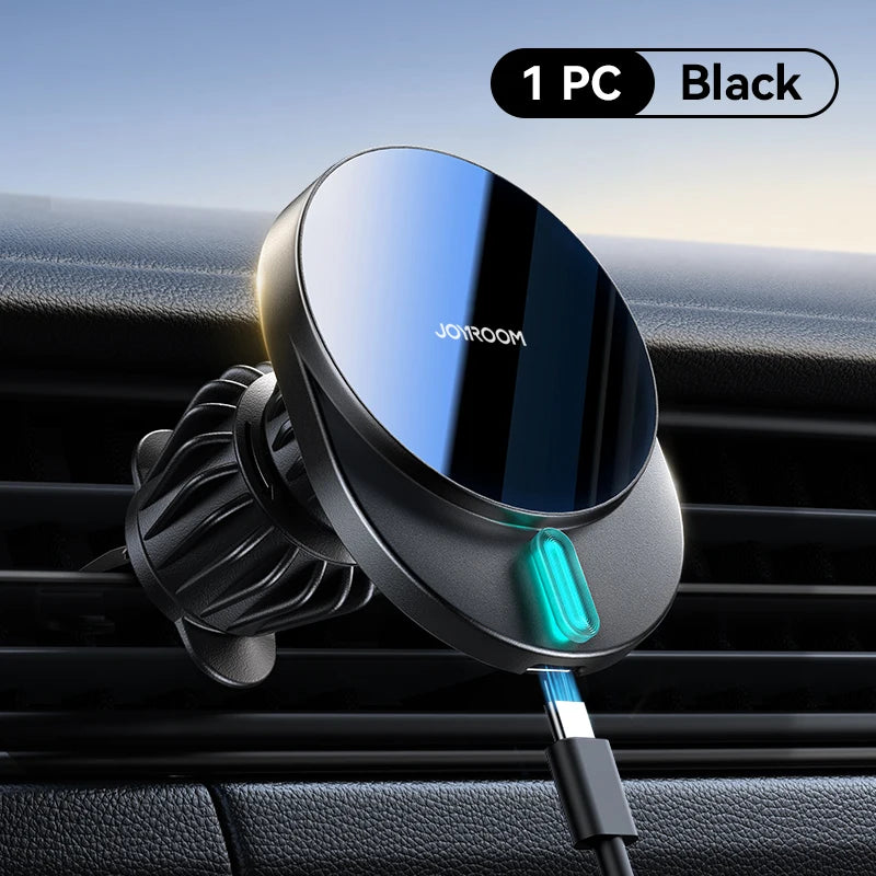Joyroom 15W Magnetic Phone Holder Mount Charger Fast Wireless Car Charger for iPhone 16/15/14/13 Air Vent Car Phone Mount 1/2PCS