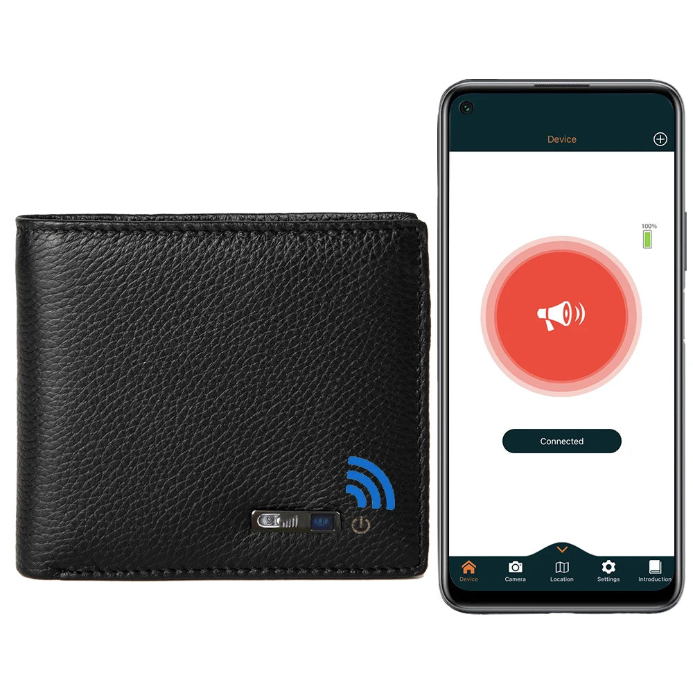 Trackable GPS Wallet For Men Tile Wallet Tracker Andriod And IOS Founder Men Fathers Day Gift New Gadget Gift Men Card Wallet