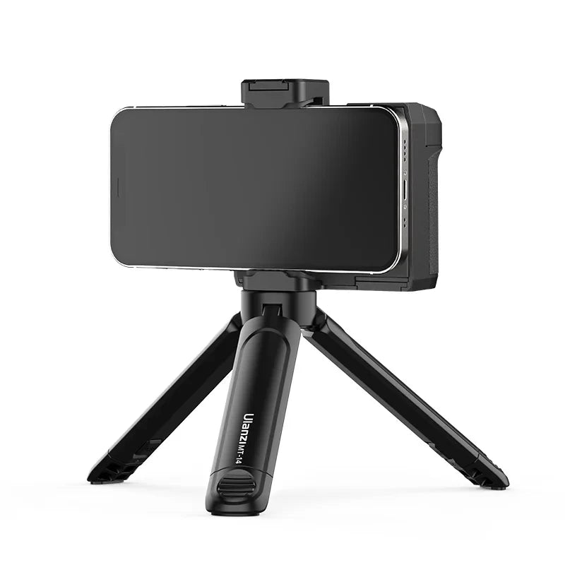 ULANZI CapGrip Wireless Bluetooth Phone Clamp With Remote Controller Handle Grip Selfie Clamp For iPhone 16 15 14 13 12 Pro Max