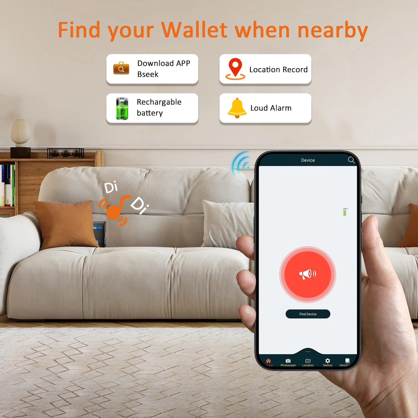 Smart Wallet For Men With Tracker Android Card Holder Wallet Finder Tracker Men Wallets Fathers Day Gift Men Birthday Gift