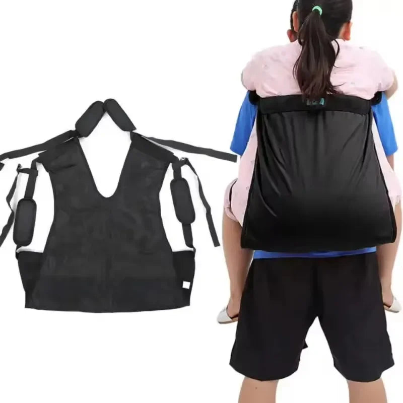 Patient Lift Sling One-Person Transfer Assist Belt,for Elderly/Disabled Up/Down Stairs to Bed,Wheelchair Transferring Belt