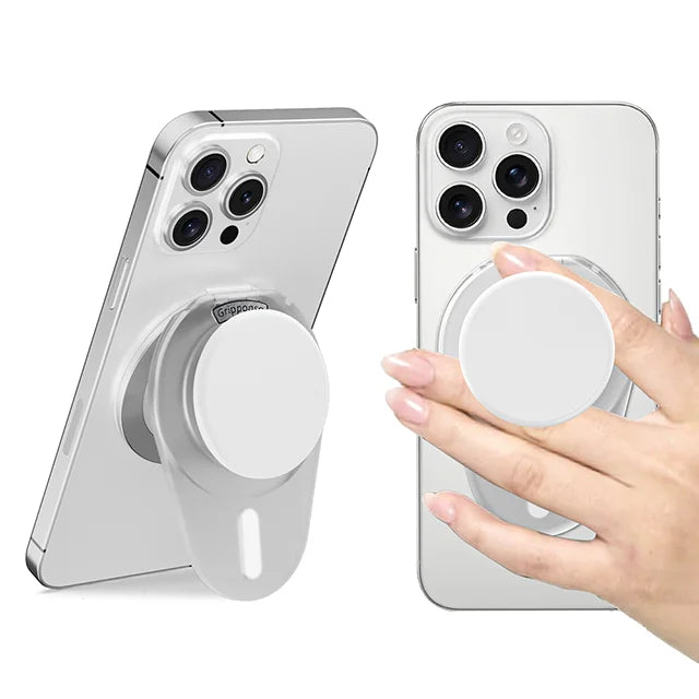 Grippopso Universal for MagSafe Phone Grip Socket New Adjustable Stand with 3000G Soft Silicone Magnetic Grip for iPhone Accesso