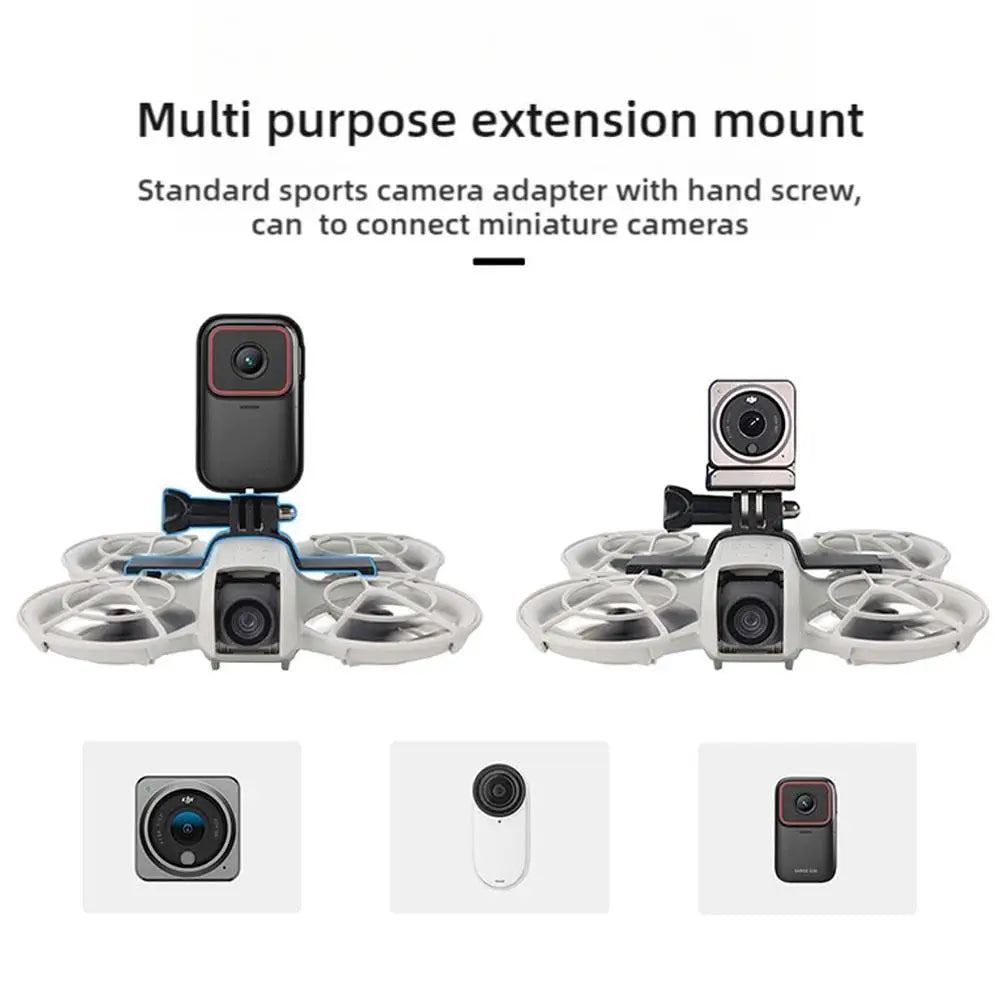 For DJI NEO Drone Extension Bracket For Insta360 GO 3/GO3S Camera Fixing Support Holder Base Adapter Adjustable Mount Accessory