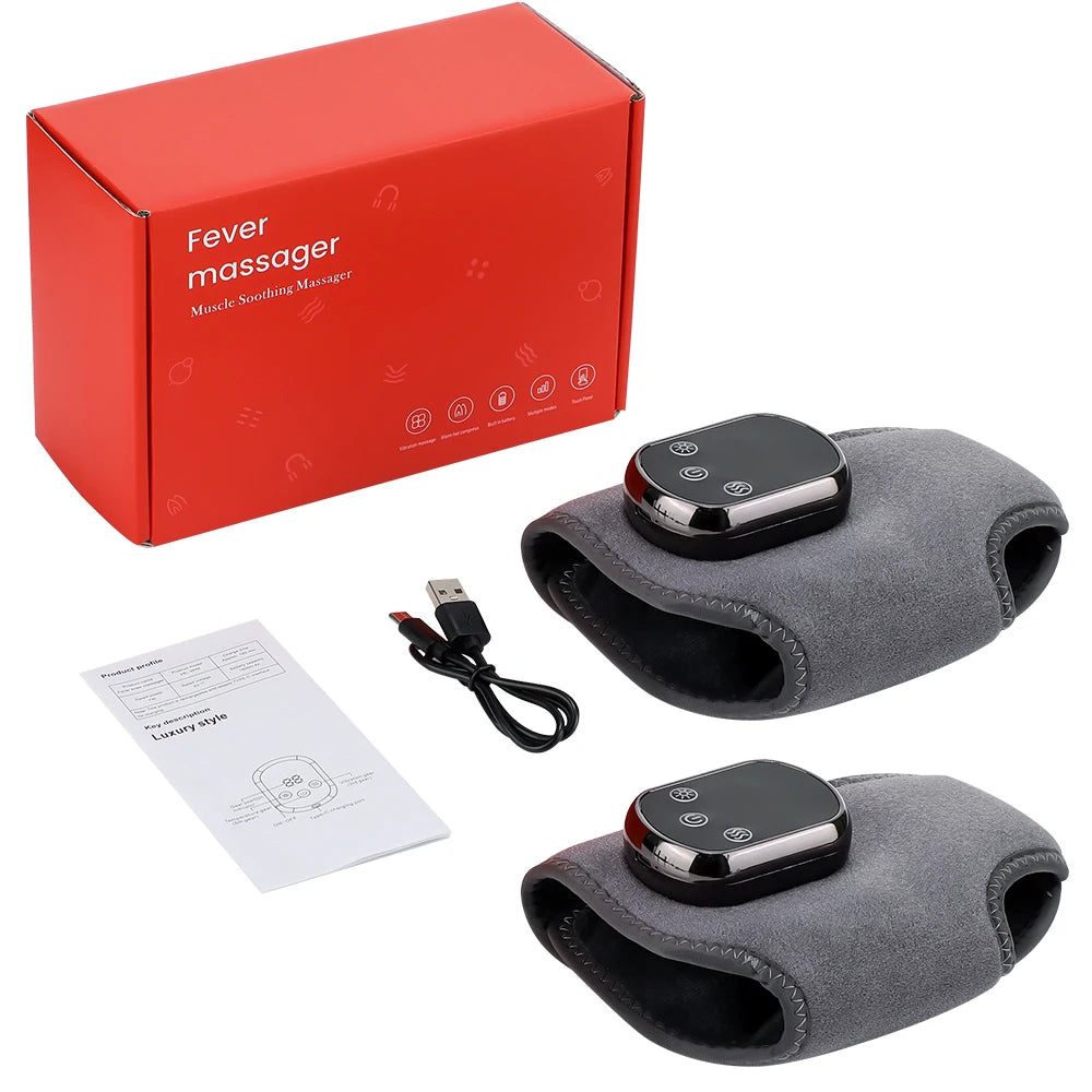 Electric Heating Ankle Massage Belt Hot Compress Vibration Massage Hand Wrist & Foot Ankle Guard Band Carpal Wrap Support Brace