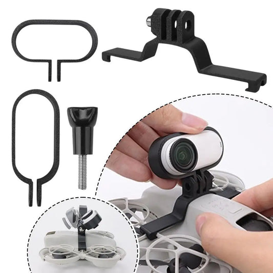 For DJI NEO Drone Extension Bracket For Insta360 GO 3/GO3S Camera Fixing Support Holder Base Adapter Adjustable Mount Accessory