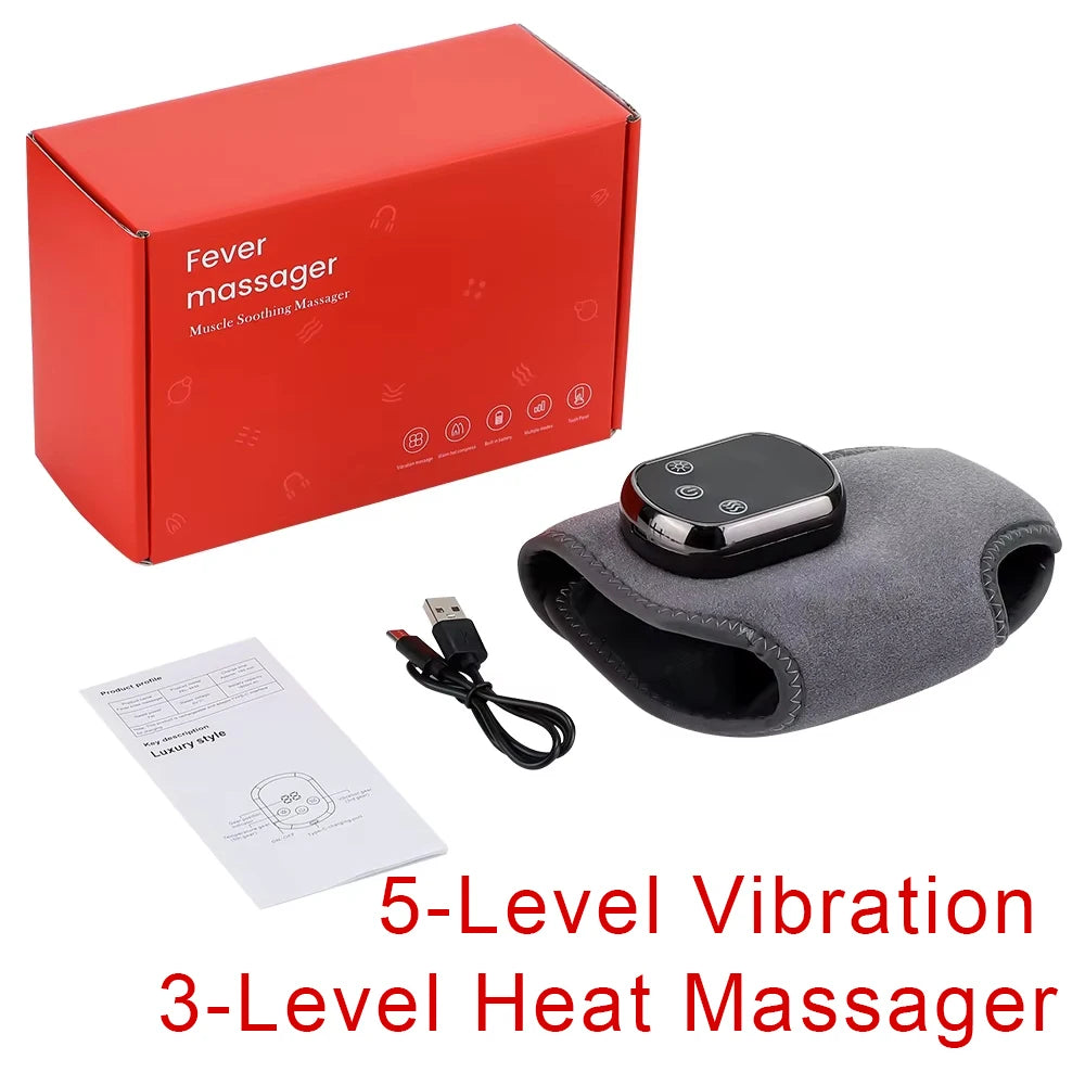 Electric Heating Ankle Massage Belt Hot Compress Vibration Massage Hand Wrist & Foot Ankle Guard Band Carpal Wrap Support Brace